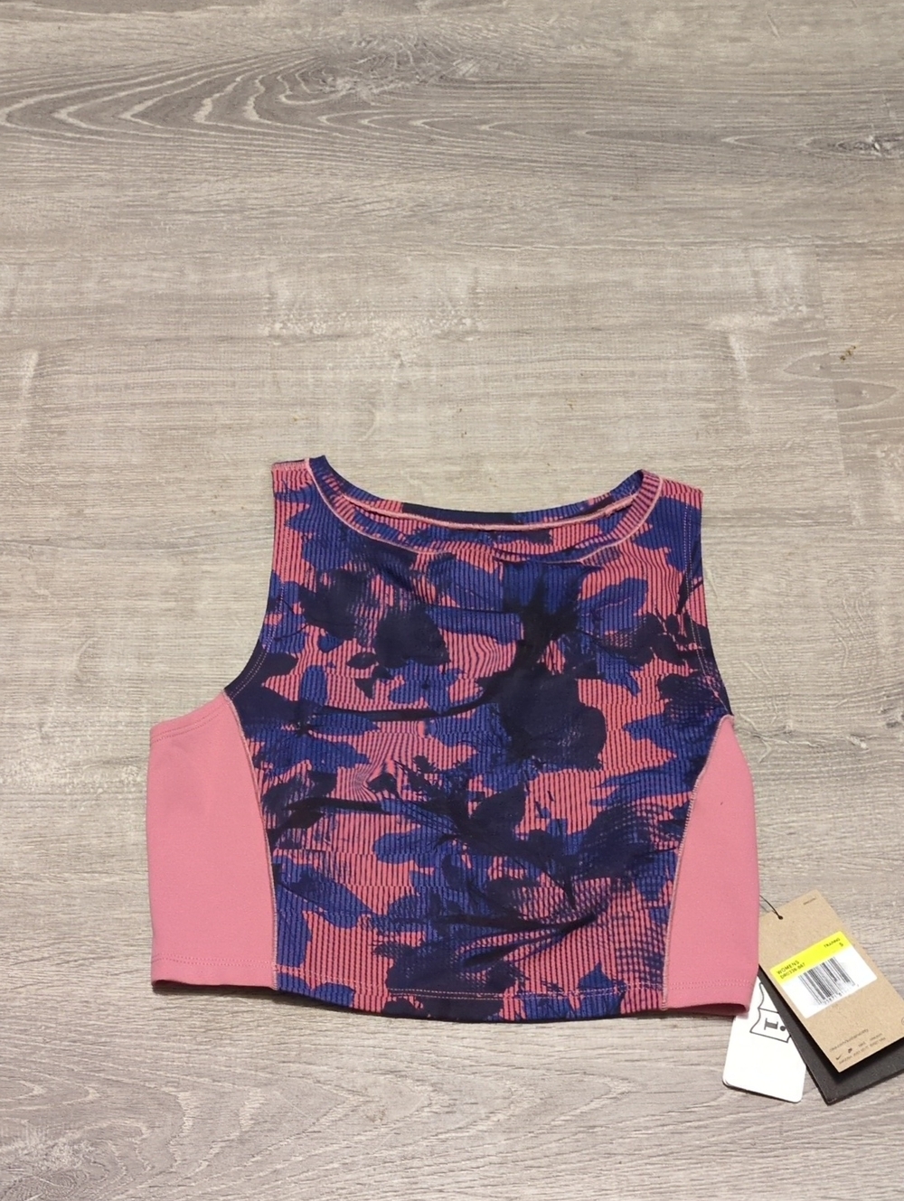 Nike Yoga Tight Fit Floral Crop Tank Size Small